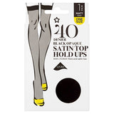 Superdrug Haut opaque en satin noir