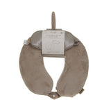 Danielle Creations Grey Plush Travel Neck Pillow & Eye Mask Set