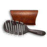 Magic Hair Brush Detangler Bronze with Classic Wallet