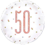 Ballon en aluminium rond unique pour un 50e anniversaire