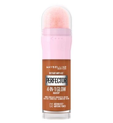 Maybelline Instant Anti Age Perfector 4-In-1 Glow Primer, Concealer, Highlighter medium deep