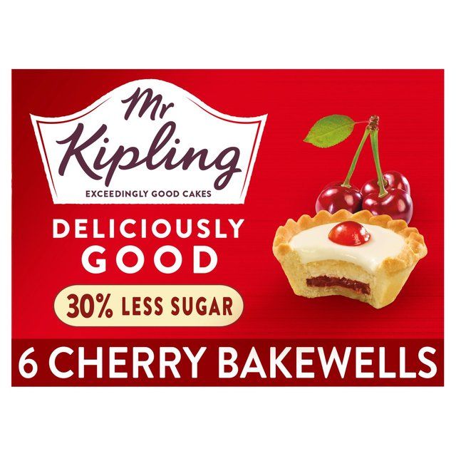 Mr Kipling Deliciously Good Cherry Bakewells 6 per pack