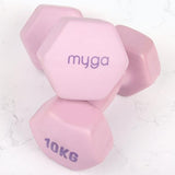 Myga Hexagonal Dumbbell - 10kg Pair