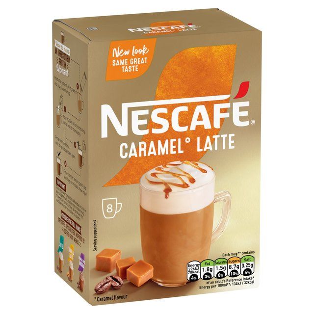 Nescafe Gold Caramel Latte 8 per pack