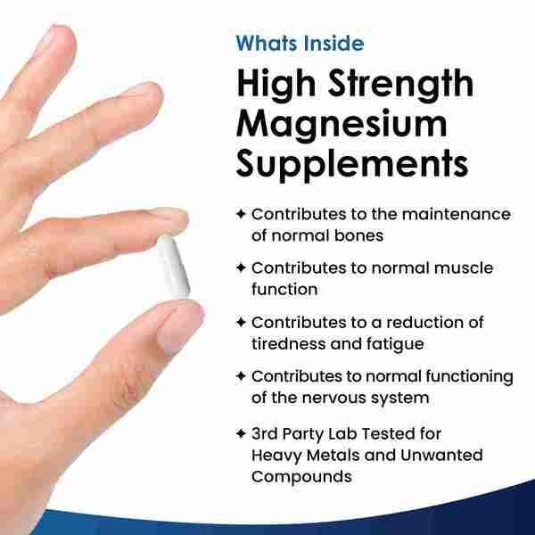 New Leaf Magnesium Citrate 1620mg High Strength 240 Capsules