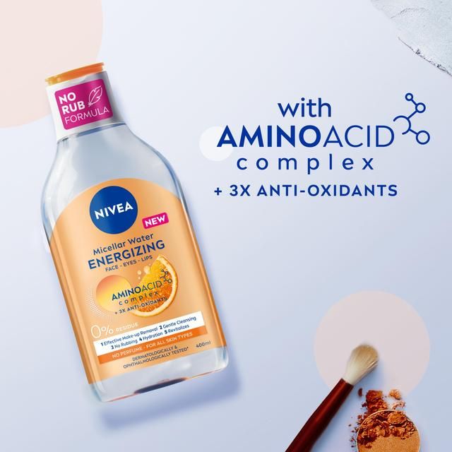 NIVEA Energy Micellar Water Make-Up Remover with Vitamin C 400ml