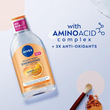 NIVEA Energy Micellar Water Make-Up Remover with Vitamin C 400ml