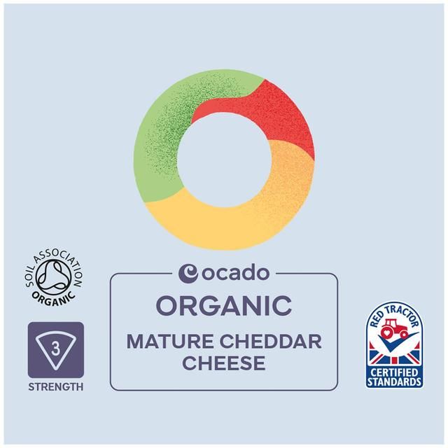 Ocado Organic Mature Cheddar 250g