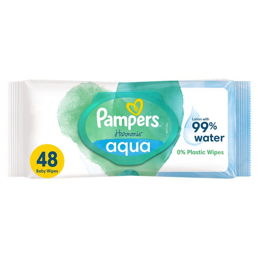 Pampers Harmonie Aqua Baby Wipes Plastic Free