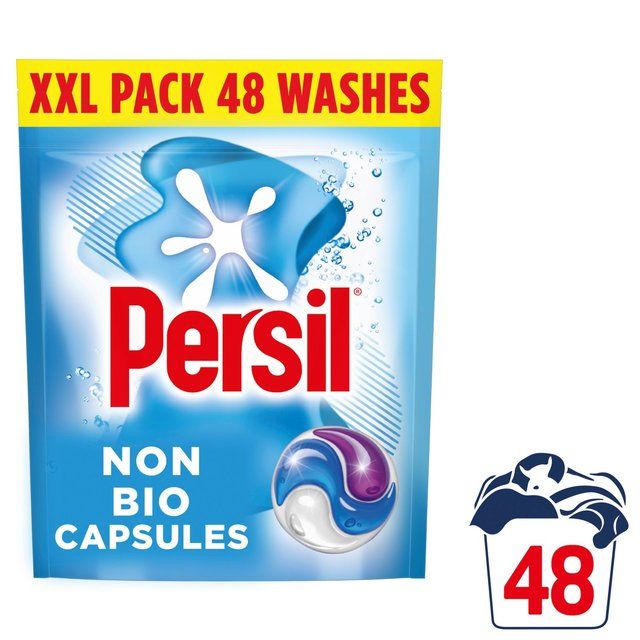 Persil Non Bio 3 in 1 Laundry Washing Detergent Capsules 48 Washes 48 per pack