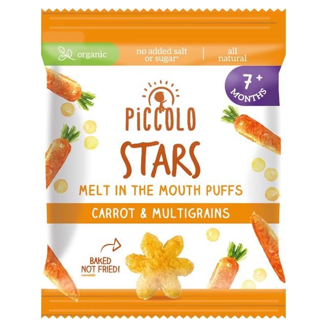 Piccolo Organic Carrot Multigrain Star Puffs 7 months+ 15g