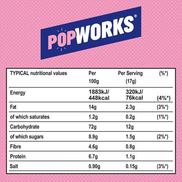 PopWorks Sweet & Salty Popped Crisps Sharing Bag 85g