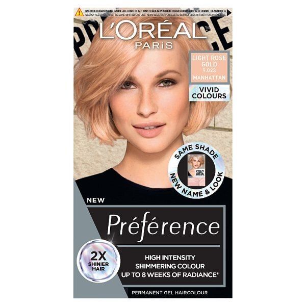 Preference Vivids (Colorista) Hair Dye Silver Grey 10.11 LIGHT ROSE GOLD 923