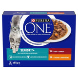 Purina One Senior 7+ Mini Fillets Chicken & Beef Wet Cat Food 8 x 85g