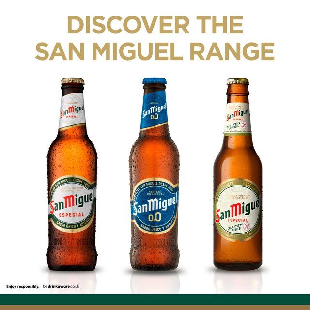 San Miguel Premium Lager Beer Bottles 4 x 330ml