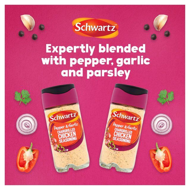 Schwartz Pepper & Garlic Chargrilled Chicken Seasoning Jar 51g