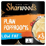 Sharwood's Low Fat Plain Poppadoms 8 per pack