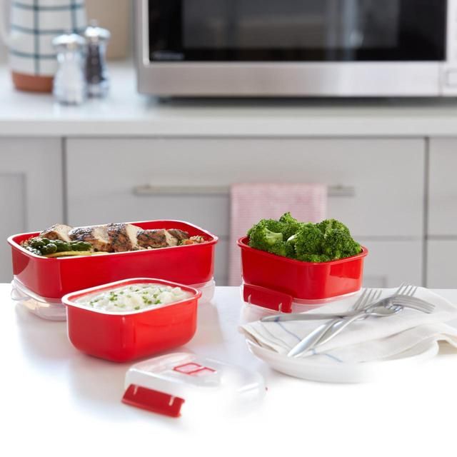 Sistema Microwave Heat & Eat Container Set 3 Pack 3 per pack