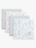 The Little Tailor Mixed Pattern Muslin Cloths, Pack of 4 - McGrocer