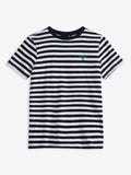 Barbour Kids' Striped Finley T-Shirt, Navy - McGrocer