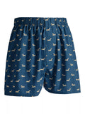 Boxer en coton à imprimé chien Charles Tyrwhitt, bleu pétrole
