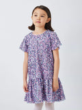 Robe de fête à paillettes et taille basse pour enfant John Lewis, rose