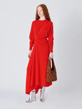 Robe longue moulante à nœud tricoté John Lewis x AWAKE MODE, rouge