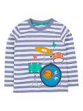 Frugi Kids' Discovery Organic Cotton Applique Top, Grape - McGrocer
