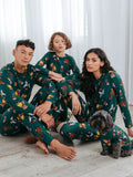 Ensemble pyjama enfant Chelsea Peers à imprimé jouets de Noël, vert