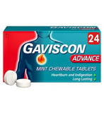Gaviscon Advance Tabs Soulagement des brûlures d'estomac - Menthe 24 comprimés