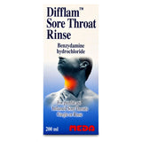 Difflam Bain de Gorge Maux de Gorge 200 ml