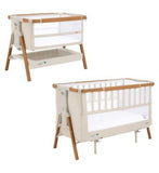 Tutti Bambini Cozee Complete Bedside Crib Package XL Scandinavian WalnutEcru