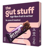 The Gut Stuff Cocoa  Hazelnut High Fibre Fruit  Nut bars 3x35g