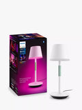 Lampe de table rechargeable Philips Hue Go, blanche