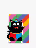 Carte d'anniversaire Chat de Fête Tache Crafts