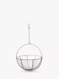 Panier de jardin suspendu en filet métallique Ivyline, zinc