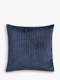 Coussin à rayures en velours John Lewis