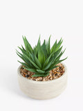 Grand pot artificiel pour succulente John Lewis en béton