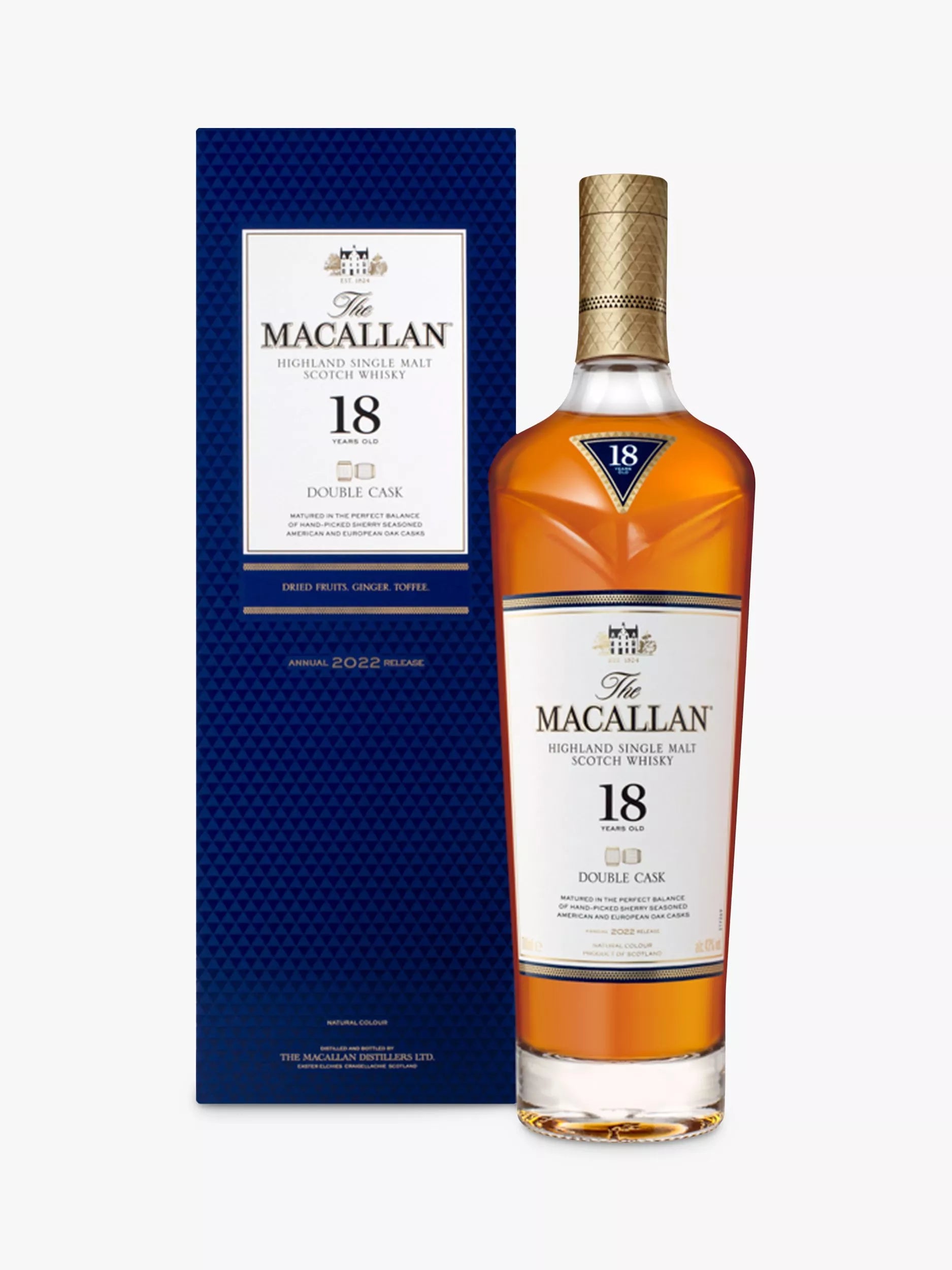 The Macallan 18 Year Old Double Cask Single Malt Scotch Whisky, 70cl - McGrocer