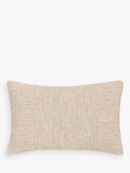 Coussin côtelé patchwork John Lewis, naturel