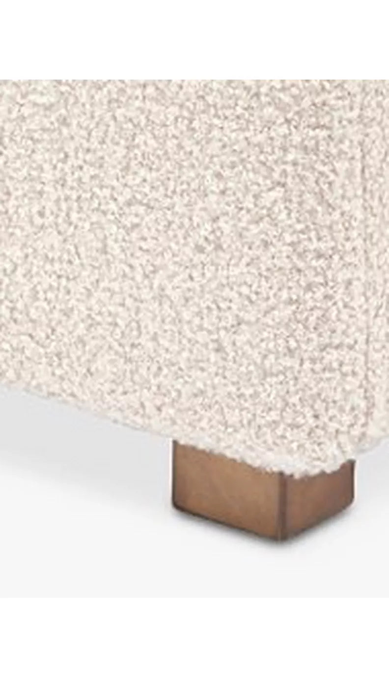 Gaia Baby Serena Boucle Ottoman Footstool - McGrocer