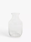 Vase John Lewis ANYDAY en verre transparent, hauteur 20,5 cm.