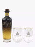 Coffret cadeau de rhum épicé Mermaid de la distillerie Isle of Wight, 70 cl