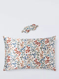 Ensemble taie d'oreiller et masque en soie de mûrier John Lewis Clover, multicolore