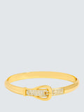 Jon Richard Pave Buckle Bangle Gold