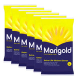 Marigold Extra Life Kitchen Gloves 6 Pack in Large