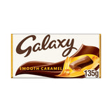 Galaxy Smooth Caramel & Milk Chocolate Block Bar Vegetarian 135g