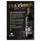 19 Crimes The Banished Dark Red   75cl - McGrocer