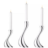 Bougeoir Cobra de Georg Jensen, lot de 3