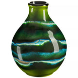 Vase à bourgeons maya en céramique Poole, H12 cm, vert